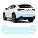 Buy Pre-cut paint protection film for Lexus NX AZ10 facelift 2018-2021 - rear bumper 106287 Model-specific paint protection film patterns for Lexus