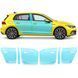 Buy Pre-cut paint protection film for Volkswagen Golf VIII 2019-2023 - doors and windows pillars 109873 Model patterns of protective films for Volkswagen