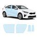 Buy Pre-cut paint protection film for Kia Ceed CD 2018-2021 - doors and windows pillars 105493 Model-specific paint protection film patterns for Kia