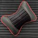 Купить Накидки на передние сидения Алькантара Napoli Premium Черные Красный кант 2 шт 32545 Накидки для сидений Premium (Алькантара) - 10 фото из 12