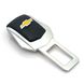 Купить Заглушка ремня безопасности с логотипом Chevrolet Темный Хром 1 шт 9846 Заглушки ремня безопасности - 1 фото из 7