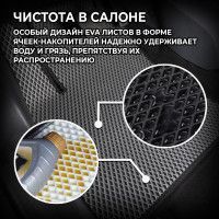 Купить Коврики в салон EVA для Audi A4 (B6 / B7) 2001-2008 с подпятником Красные 5 шт 65689 Коврики для Audi