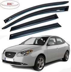 Купить Дефлекторы окон ветровики HIC для Hyundai Elantra 2006-2011 Оригинал (HY19) 43470 Дефлекторы окон Hyundai