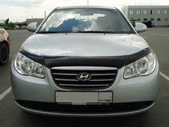 Купить Дефлектор капота мухобойка для Hyundai Elantra седан 2007-2011 2315 Дефлекторы капота Hyundai