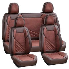 Купить Чехлы Накидки для сидений Voin 5D Комплект Коричневые Коричневый кант (VB-8828 BR) 67119 Накидки для сидений Premium (Алькантара)