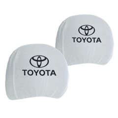 Купить Чехлы для подголовников Универсальные Toyota Белые 2 шт 26325 Чехлы на подголовники