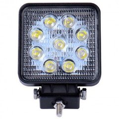 Купить Дополнительная LED фара 27W (3W*9) 10-30V 105x126x20 mm Дальний (002 B 27W) 1 шт (3375) 8487 Дополнительные LЕD фары