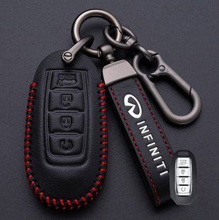 Buy Case for Infiniti car keys with Keychain Keychain Carabiner Original (4 buttons №2) 66807 Car Key Covers (Original)
