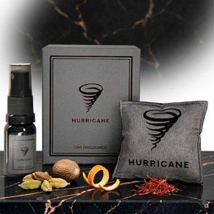 Buy Car air freshener Hurricane Black Standart (Spray included 10 ml) 82166 Hurricane Premium Flavors