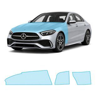 Купити Антигравійна захисна бронеплівка за лекалами для Mercedes-Benz C-Class W206 2021- капот і передні крила 106687 Модельні лекала захисних плівок для Mercedes-Benz