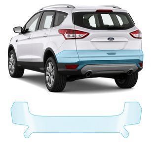 Купити Антигравійна захисна бронеплівка за лекалами для Ford Kuga II 2013-2019 - задній бампер 104451 Модельні лекала захисних плівок для Ford