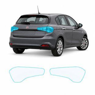 Купить Антигравийная защитная бронепленка по лекалам для Fiat Tipo II 2015-2020 - задние фонари стопы 104243 Модельные лекала защитных пленок для Fiat
