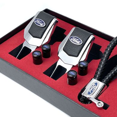Купити Подарунковий набір №1 для Ford (заглушки ременя / ковпачки на ніпель / брелок) 56244 Подарункові набори для автомобіліста