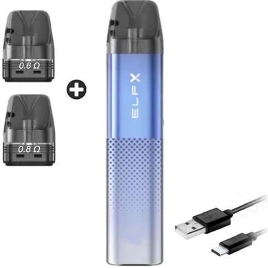 Купить Многоразовая POD-система Elf Bar ELFX 1000 mAh Blue Синий 79422 Многоразовые POD системы