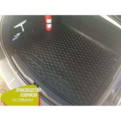 Купить Автомобильный коврик в багажник Renault Megane 3 2009- Universal без ушей / Резино - пластик 42323 Коврики для Renault