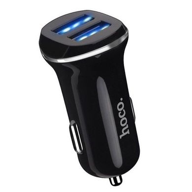 Купити Автомобільний зарядний пристрій HOCO Z1 (2USB 2.1A) Чорний (Оригінал) 58043 Зарядний пристрій - USB Адаптери - Розгалужувачі - FM Модулятори