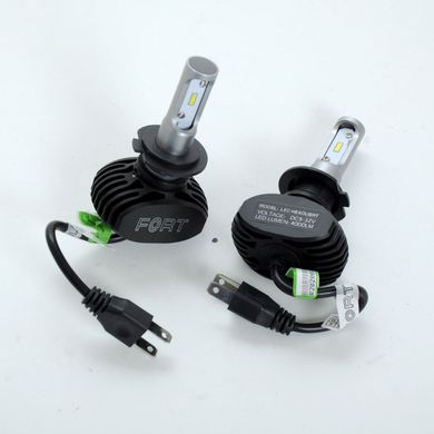 Купити LED лампи автомобільні H7 вентилятор 4000Lm FORT F1/CSP/28W/6500K/IP65/9-16V 2шт 25816 LED Лампи Китай