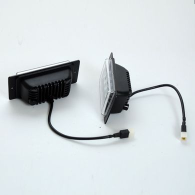 Купить Противотуманные фары LED для ВАЗ 2110 / 174x84x46 мм / 40W / 4*10W / Линзованные / черный отражатель / IP67 10022 Противотуманные фары ВАЗ