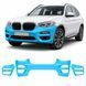 Купить Антигравийная защитная бронепленка по лекалам для BMW X3 G01 2017-2021 - передний бампер 102340 Модельные лекала защитных пленок для Bmw
