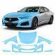 Купить Антигравийная защитная бронепленка по лекалам для Acura TLX II 2021 - передняя часть авто (капот бампер фары крылья) 102980 Модельные лекала защитных пленок для Acura