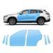 Buy Pre-cut paint protection film for Mazda CX-9 TC 2016-2020 - doors and windows pillars 106489 Model-specific paint protection film patterns for Mazda