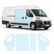 Buy Pre-cut paint protection film for Fiat Ducato III 2006- doors and windows pillars 104185 Model-specific paint protection film patterns for Fiat