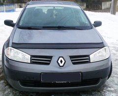 Купить Дефлектор капота мухобойка Renault Megane II 2002-2008 7431 Дефлекторы капота Renault