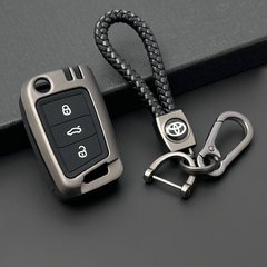 Купить Чехол для ключей Toyota С Брелоком Темный хром Оригинал (YC0039) 44736 Чехлы для Ключей (Оригинал)