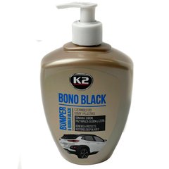 Купить Восстановитель поверхностей гель K2 BONO BLACK 500ml резина / пластик / бампера (Оригинал) 40467 Чернение резины Бампера Пластика