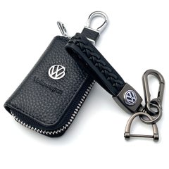 Купить Автонабор №4 для Volkswagen / Брелок с карабиноми чехол для автоключей с логотипом / тисненная кожа 38634 Подарочные наборы для автомобилиста