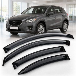 Купити Дефлектори вікон вітровики для Mazda CX-5 2011 Скотч 3M (AMM22011) Acrylic 4 шт 110608 Дефлектори вікон Mazda