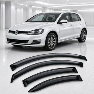 Купить Дефлекторы окон ветровики для Volkswagen Golf VII 5d 2012 Скотч 3M (AMV23812) Acrylic 4 шт 110758 Дефлекторы окон Volkswagen