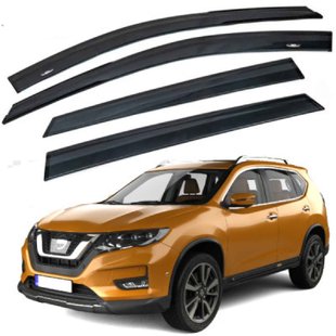 Купить Дефлекторы окон ветровики HIC для Nissan X-Trail / Rogue (T32) 2014-2020 Оригинал (NI85) 58894 Дефлекторы окон Nissan