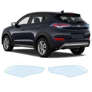 Купити Антигравійна захисна бронеплівка за лекалами для Hyundai Tucson TL 2015-2018 - задні ліхтарі стопи 105107 Модельні лекала захисних плівок для Hyundai