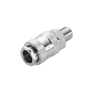 Купить Быстроразъемное соединение с наружной резьбой 1/4" INTERTOOL PT-1805 77589 Фитинги для пневмосистем