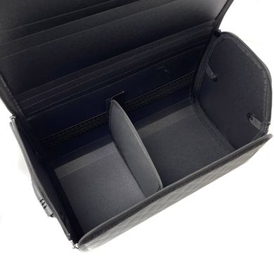 Купити Органайзер саквояж у багажник Nissan Premium (Основа Пластик) Еко-шкіра Чорний 63425 Саквояж органайзер