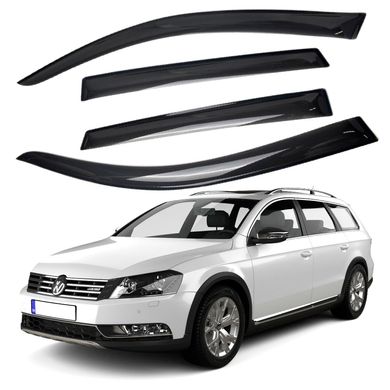 Купить Дефлекторы окон ветровики для Volkswagen Passat B6-B7 2005-2018 Универсал Acrylic 60958 Дефлекторы окон Volkswagen