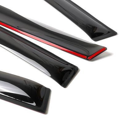 Купить Дефлекторы окон ветровики для Volkswagen Passat B6-B7 2005-2018 Универсал Acrylic 60958 Дефлекторы окон Volkswagen