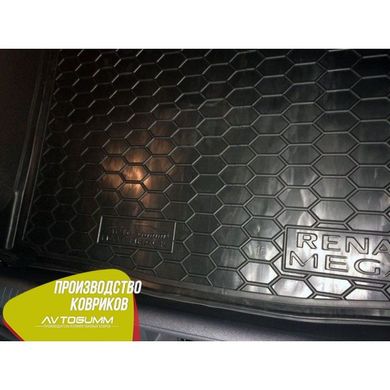 Купить Автомобильный коврик в багажник Renault Megane 4 2016- Hatchback / Резино - пластик 42324 Коврики для Renault
