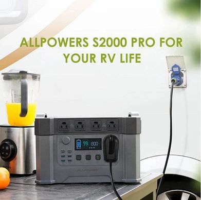Купити Портативна зарядна станція AAllpowers S2000 Pro 1500Wh 405405mAh 2400W Portable Power Station 57662 Портативні зарядні пристрої Power Bank (Повербанк)