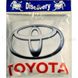 Купити Чохли для підголівників Універсальні Toyota Білі Кольоровий логотип 2 шт 26326 Чохли на підголовники - 2 фото из 2