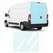 Buy Pre-cut paint protection film for Fiat Ducato III 2006- trunk lid area 104186 Model-specific paint protection film patterns for Fiat