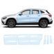 Купити Антигравійна захисна бронеплівка за лекалами для Mercedes-Benz GLA H247 facelift 2023- зони дверей і стійки вікон 106957 Модельні лекала захисних плівок для Mercedes-Benz