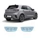 Купити Антигравійна захисна бронеплівка за лекалами для Kia Rio YB facelift 2020-2023 - задні ліхтарі стопи 105683 Модельні лекала захисних плівок для Kia
