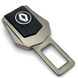 Купить Заглушка ремня безопасности с логотипом Renault Темный хром 1 шт 39459 Заглушки ремня безопасности