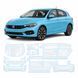 Купить Антигравийная защитная бронепленка по лекалам для Fiat Tipo II facelift 2021-2024 - полный кузов 104253 Модельные лекала защитных пленок для Fiat