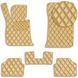 Buy Eco-leather floor mats for BMW 3 (E90 / E91 / E92) 2005-2012 with heel pad Beige 5 pcs (Rombus) 80446 Floor mats for Bmw