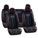 Купити Чохли Накидки для сидінь Voin 5D Комплект Чорний Червоний кант (VB-8830 Bk) 67120 Накидки для сидінь Premium (Алькантара) - 1 фото из 4