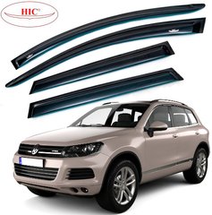 Купити Дефлектори вікон вітровики HIC для Volkswagen Touareg II 2010-2018 Оригінал (VW41) 58343 Дефлектори вікон Volkswagen