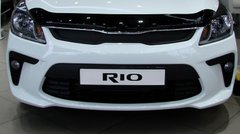 Купить Дефлектор капота мухобойка для Kia Rio 2017- седан / хетчбек 3246 Дефлекторы капота Kia